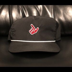 Black Texas Tech Guns Up Rope Hat - Captain Hat on Sideline Swagger Site